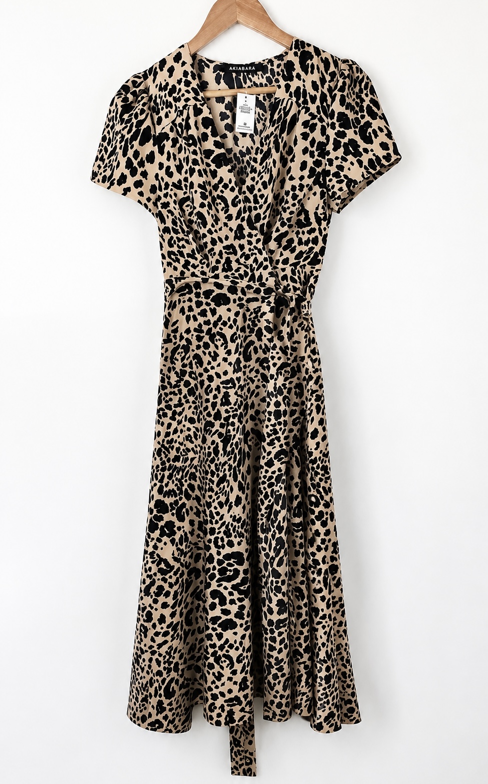 VESTIDO CRUZADO PORTAFOLIO ANIMAL PRINT AKIABARA (M)