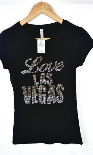 REMERA NEGRA LAS VEGAS E&B (S)