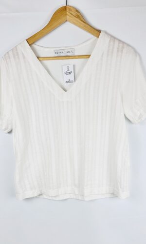 REMERA BLANCA ESTANCIAS (M)