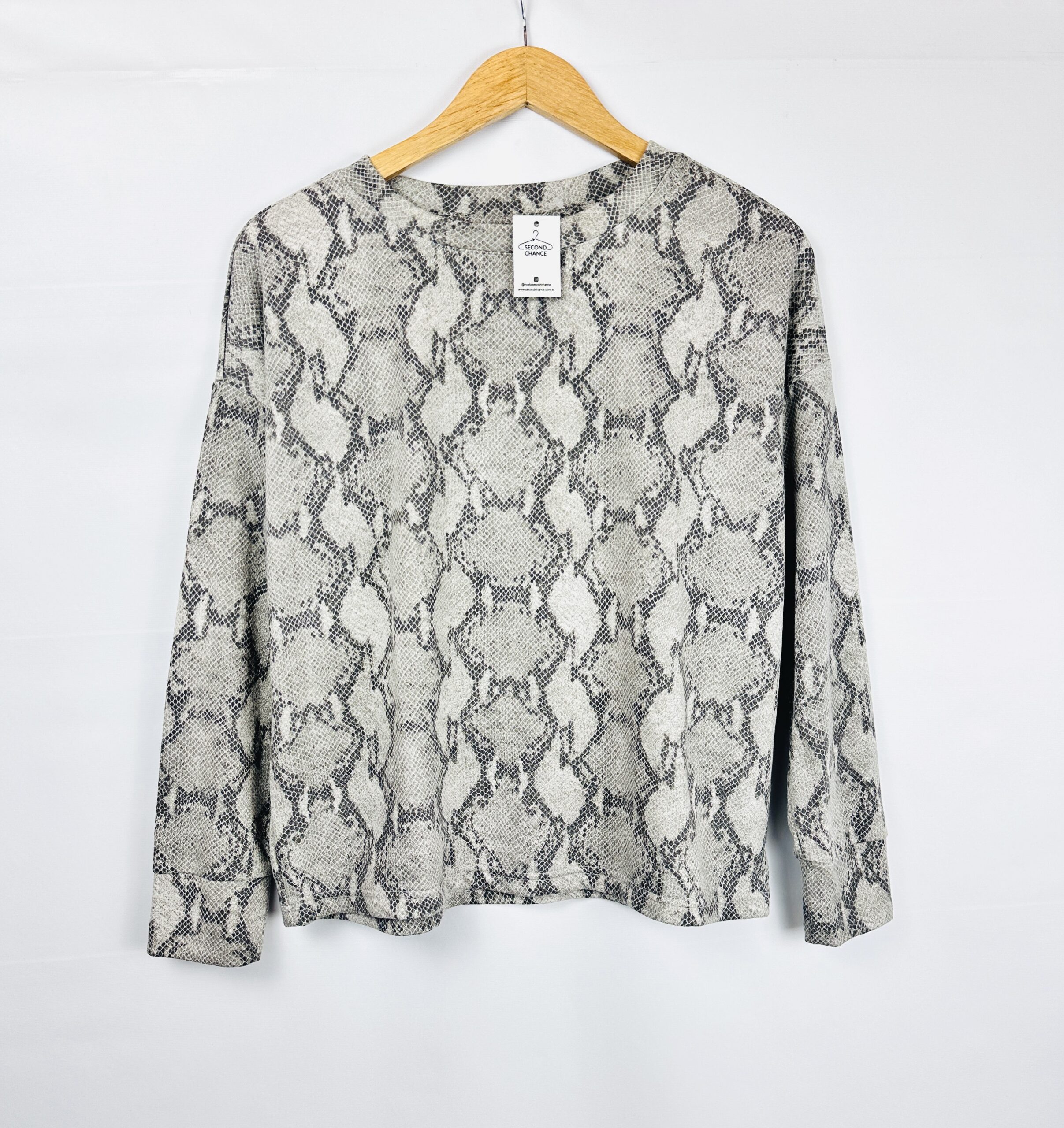 BUZO LIVIANO SNAKE PRINT BANANA REPUBLIC (M)