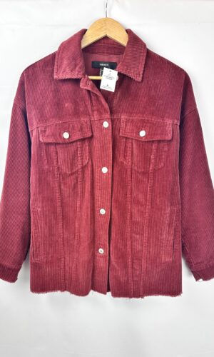 CAMPERA DE CORDEROY BORDO FOREVER 21 (M)