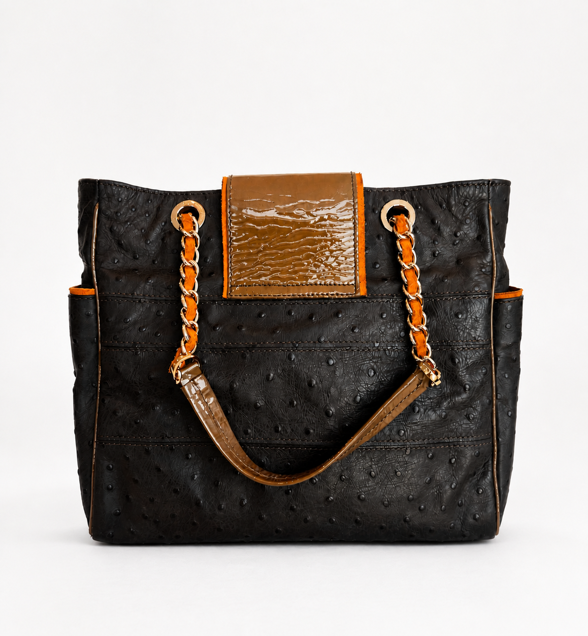 CARTERA DE CUERO GRANEADO CHOCOLATE JACKIE SMITH - Imagen 2