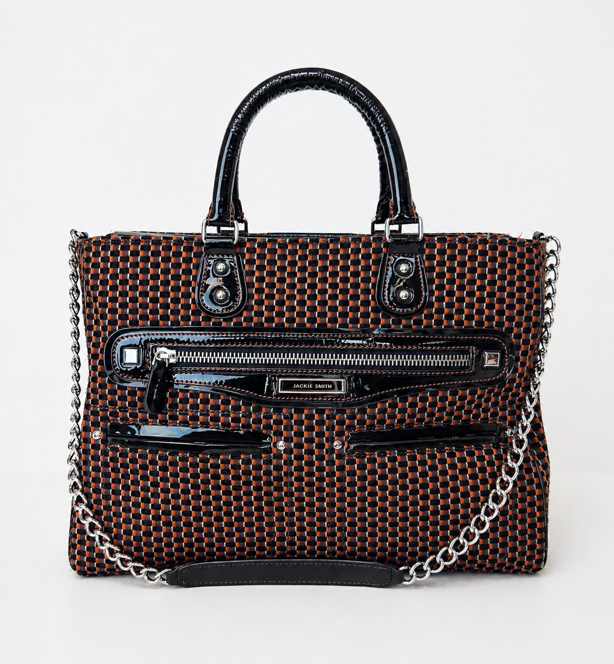 CARTERA DE CUERO REVESTIDA EN JACKARD JACKIE SMITH