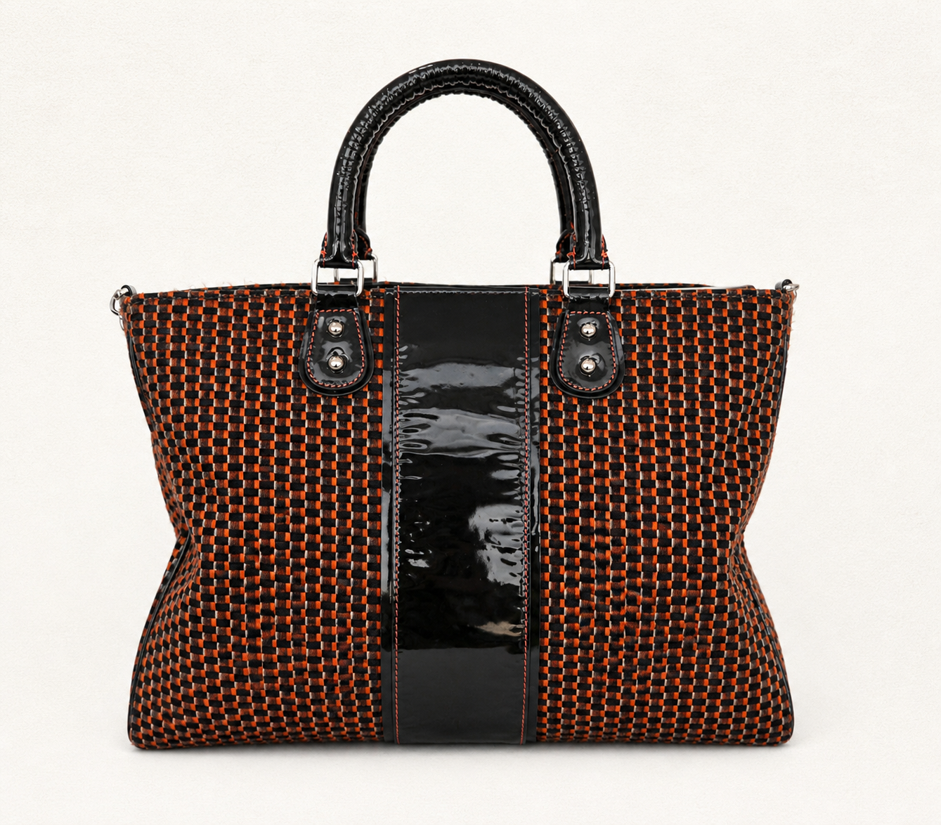 CARTERA DE CUERO REVESTIDA EN JACKARD JACKIE SMITH - Imagen 3