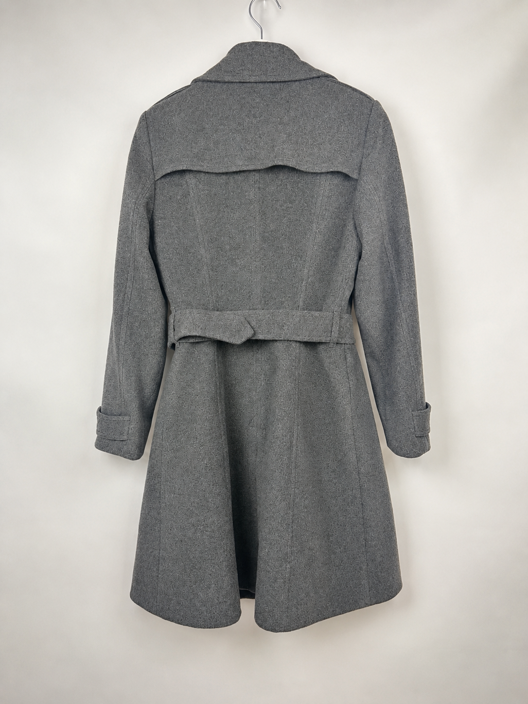 TAPADO DE LANA GRIS BURBERRY ORIGINAL (S) - Imagen 3
