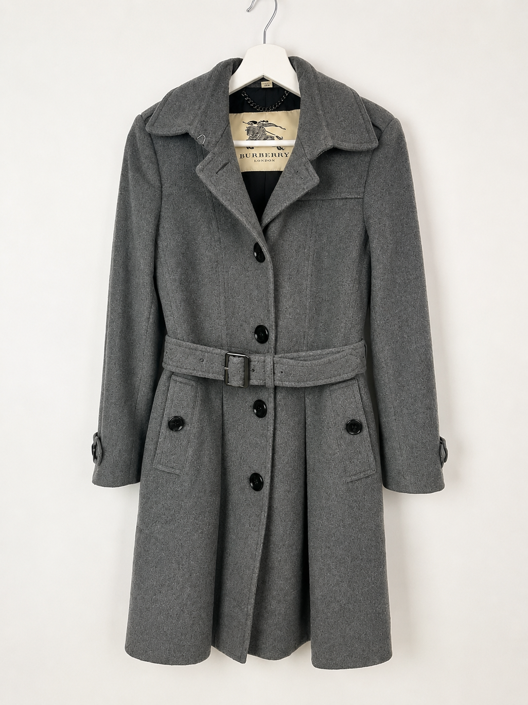 TAPADO DE LANA GRIS BURBERRY ORIGINAL (S)
