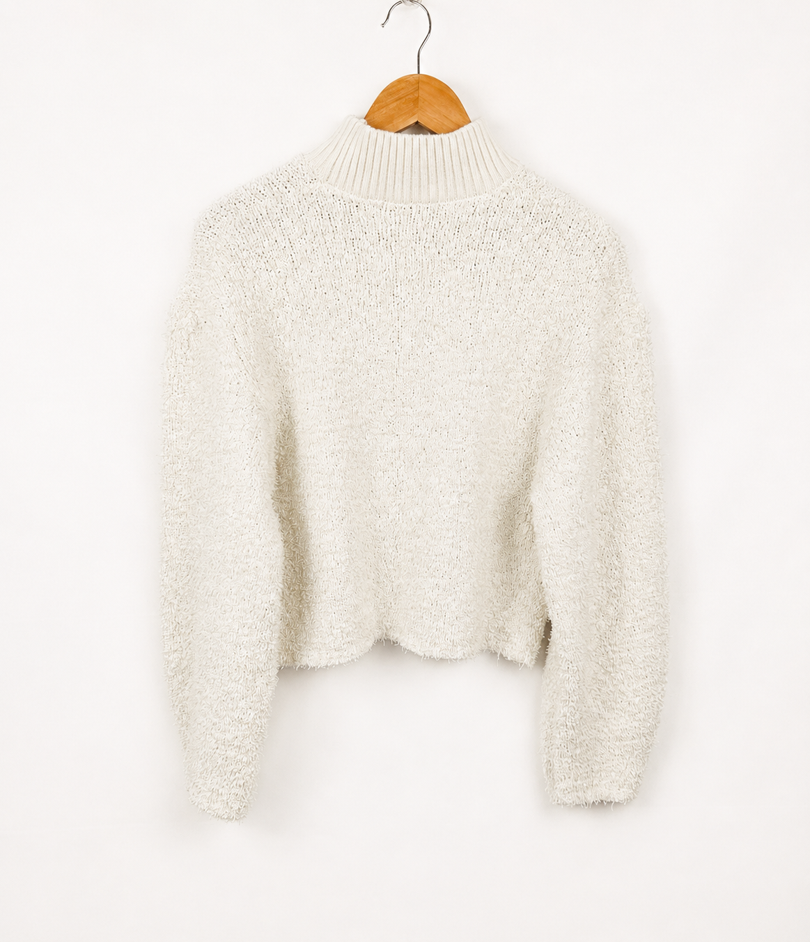 SWEATER BOUCLE CRUDO ZARA (S) - Imagen 3