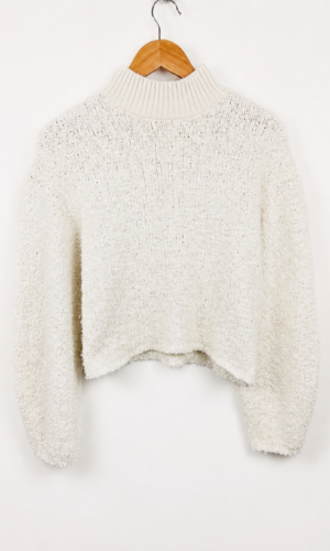 SWEATER BOUCLE CRUDO ZARA (S)