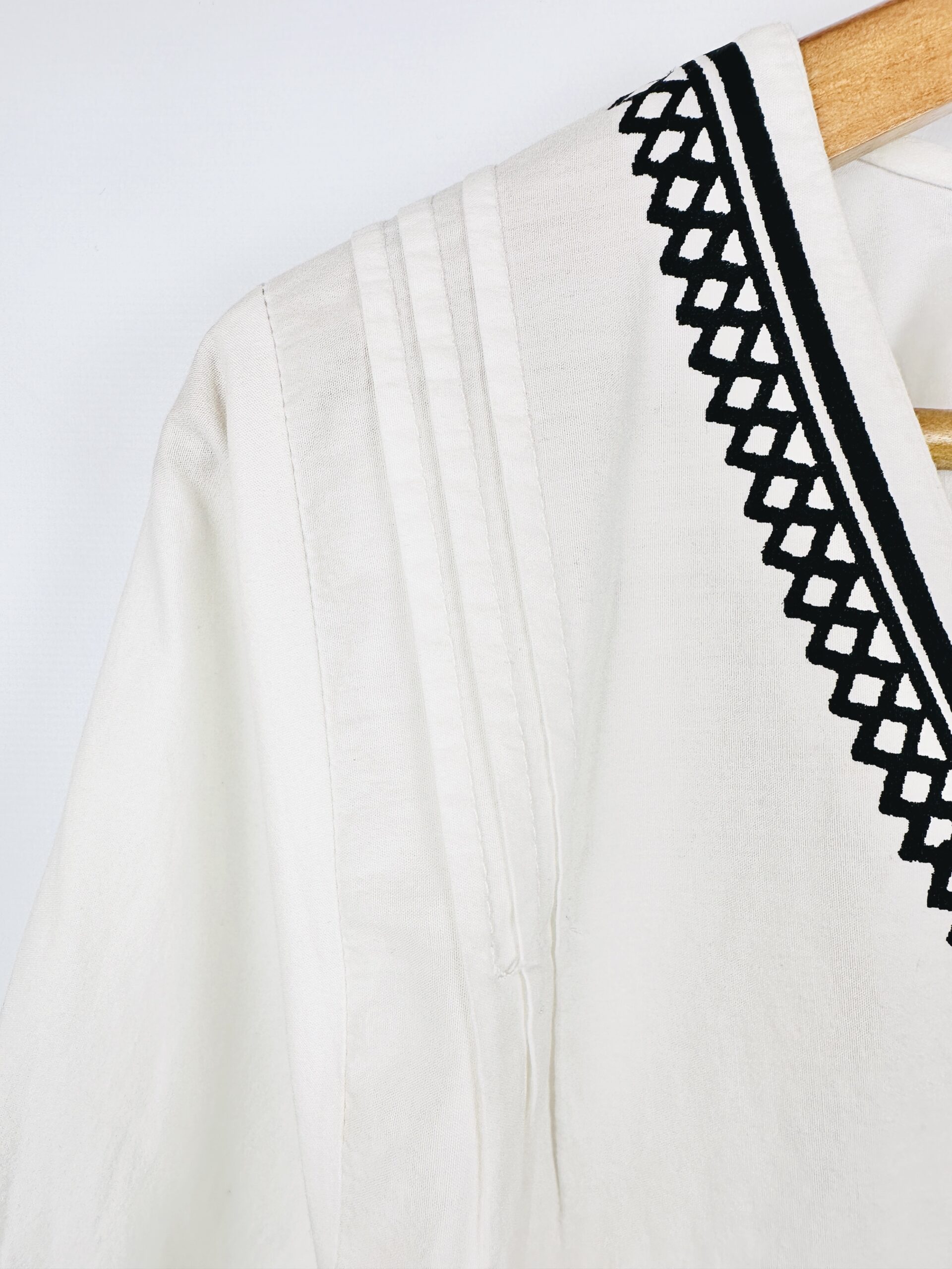 BLUSA MANGA LARGA BLANCA ZARA (S) - Imagen 2