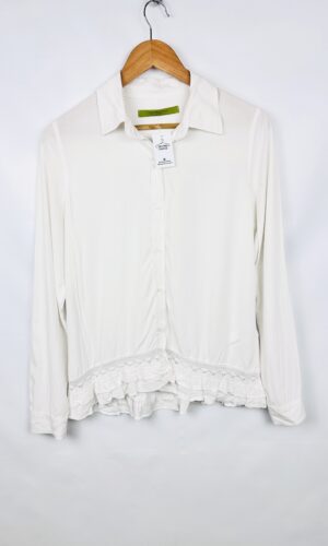 CAMISA BLANCA + PUNTILLA RAPSODIA (XS)