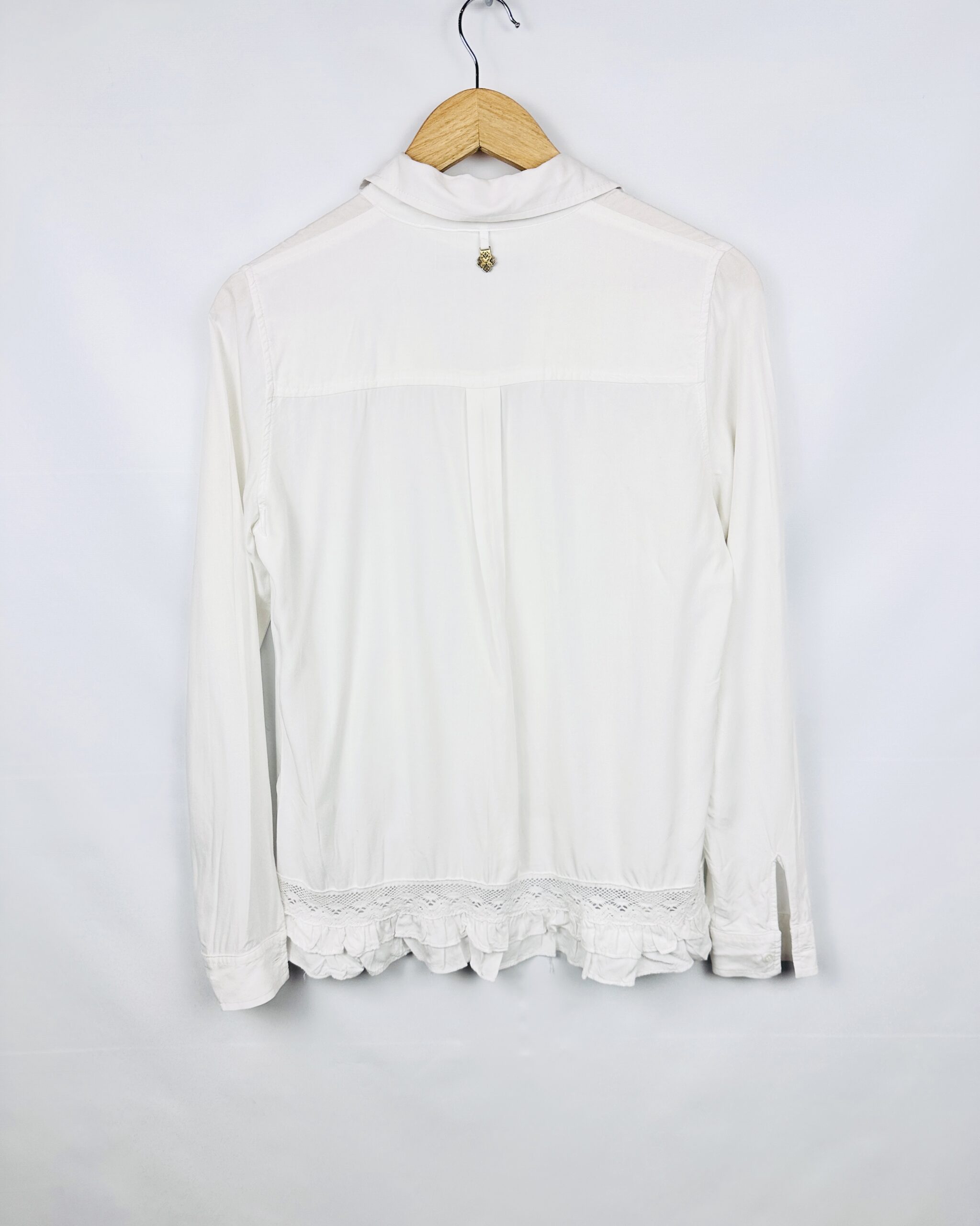 CAMISA BLANCA + PUNTILLA RAPSODIA (XS) - Imagen 3