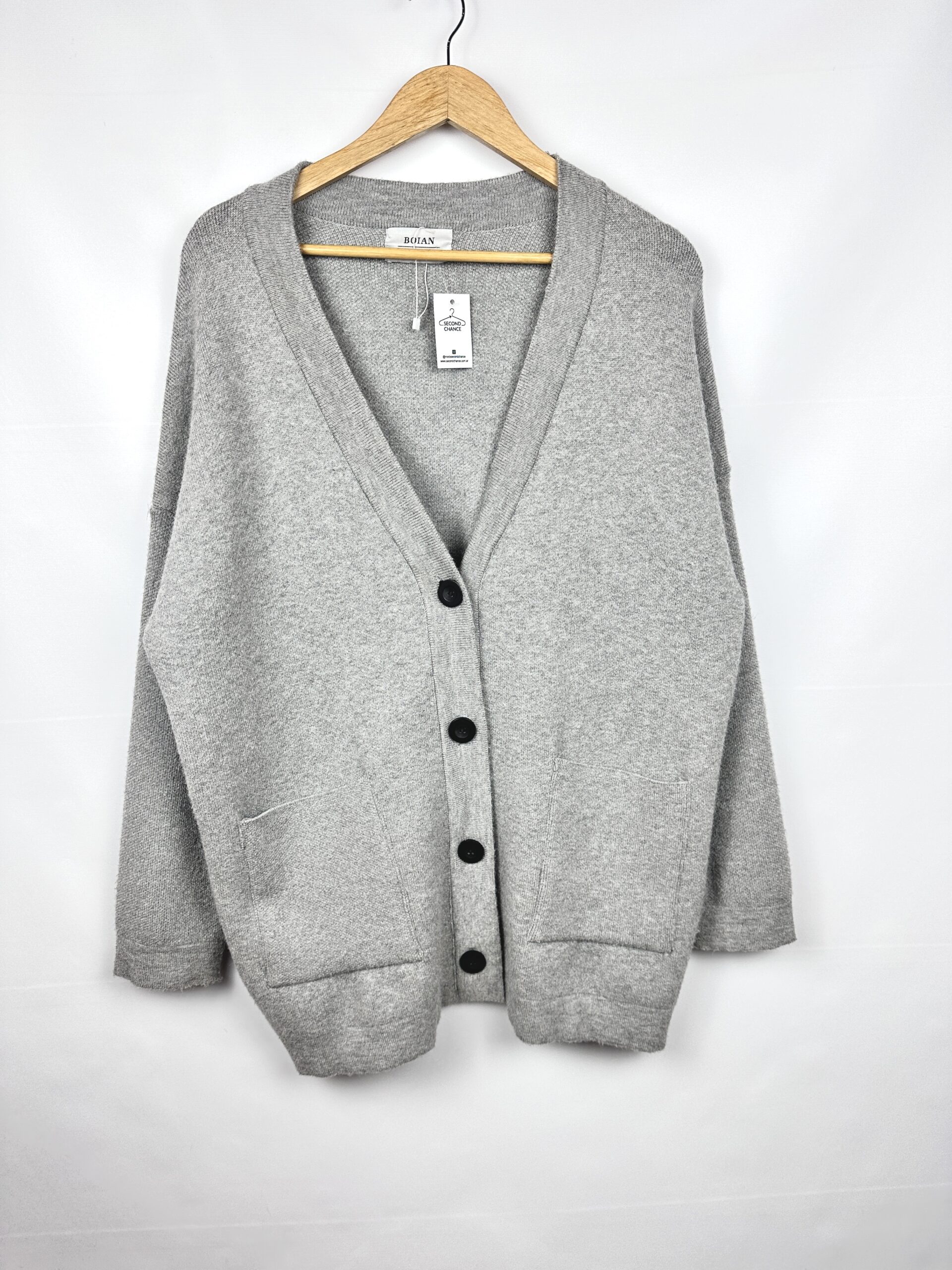 SACO ABRIGADITO GRIS BOIAN LABEL (L)