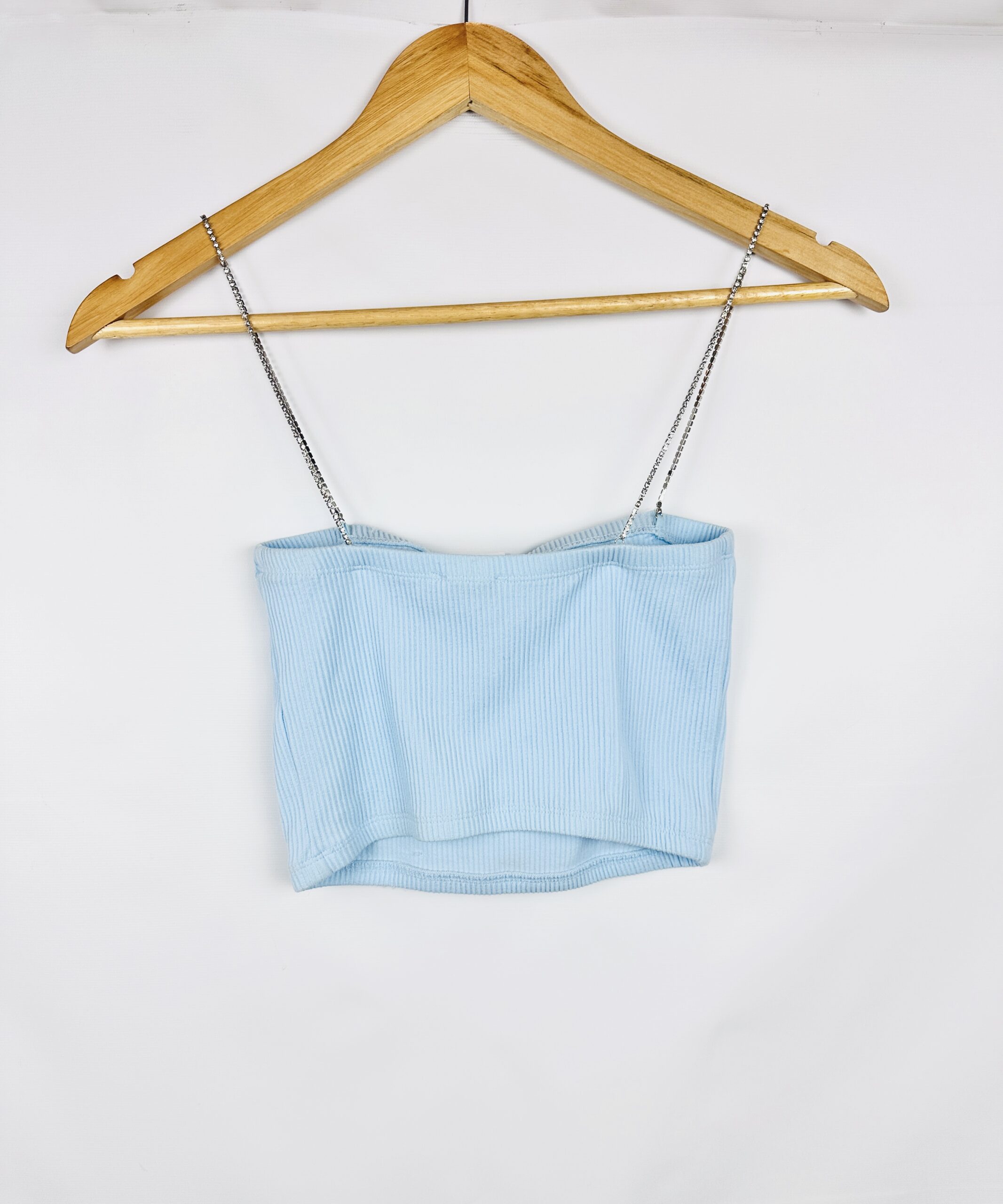 TOP CELESTE BERSHKA NUEVO CON ETIQUETA (S) - Imagen 3