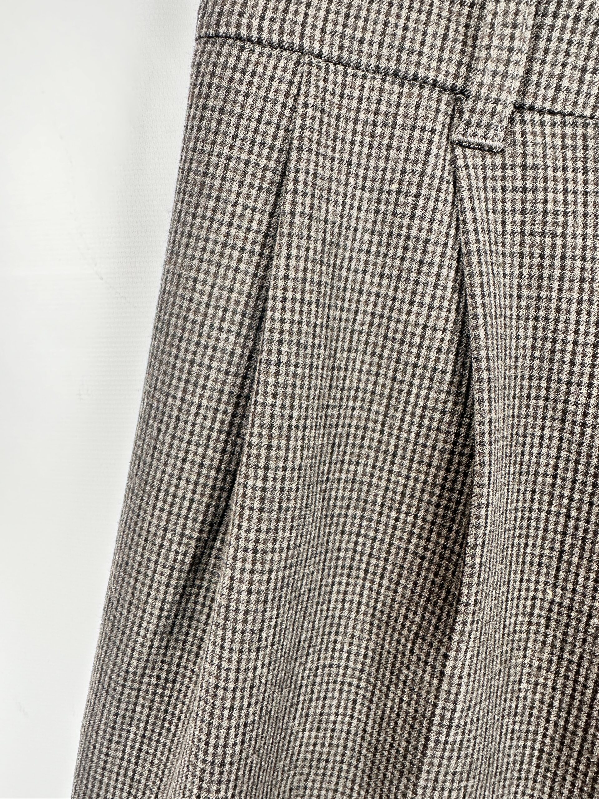 PANTALON DE VESTIR CUADRILLE BICOLOR ZARA (S) - Imagen 2