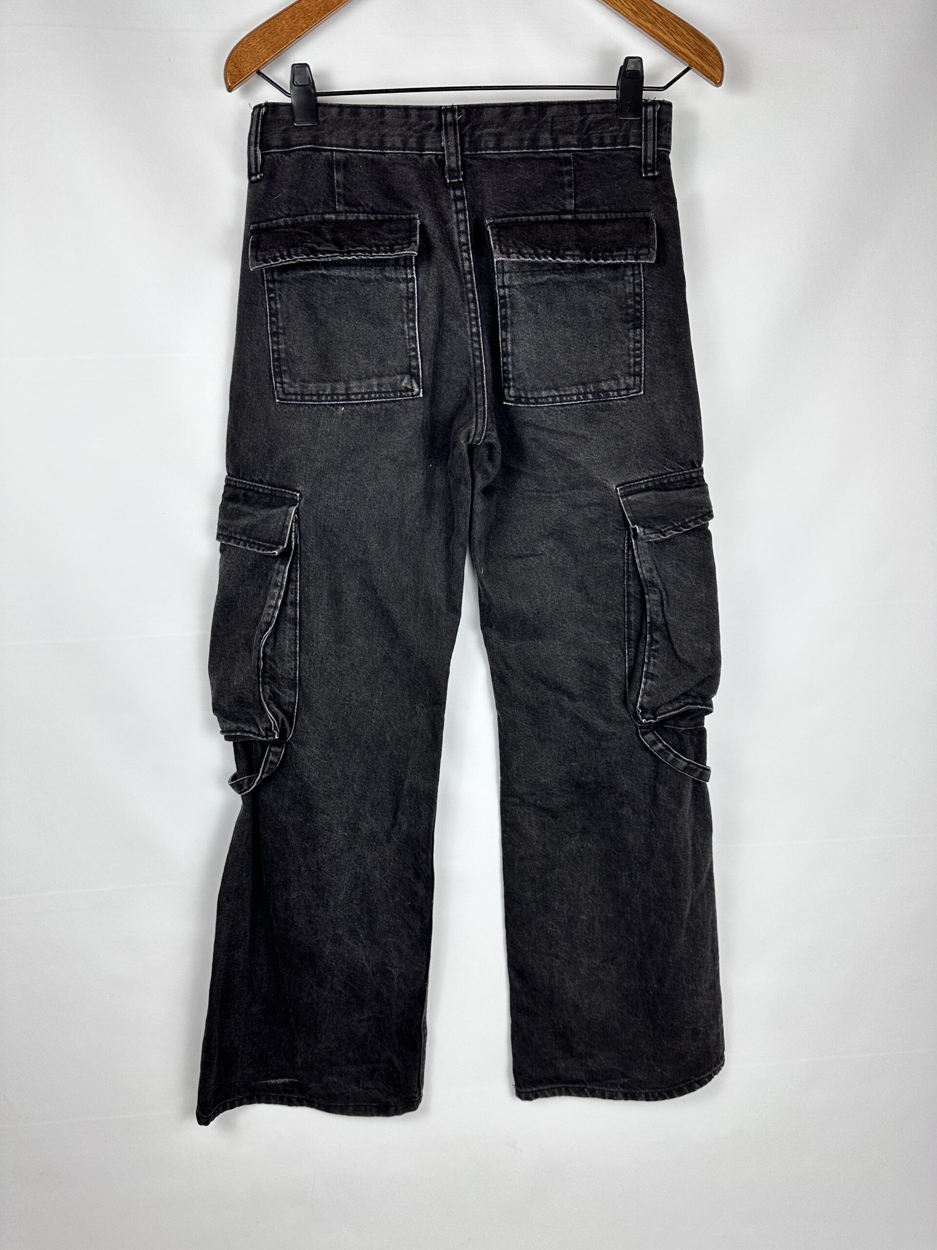 JEAN CARGO RIGIDO NEGRO ZARA (S) - Imagen 3