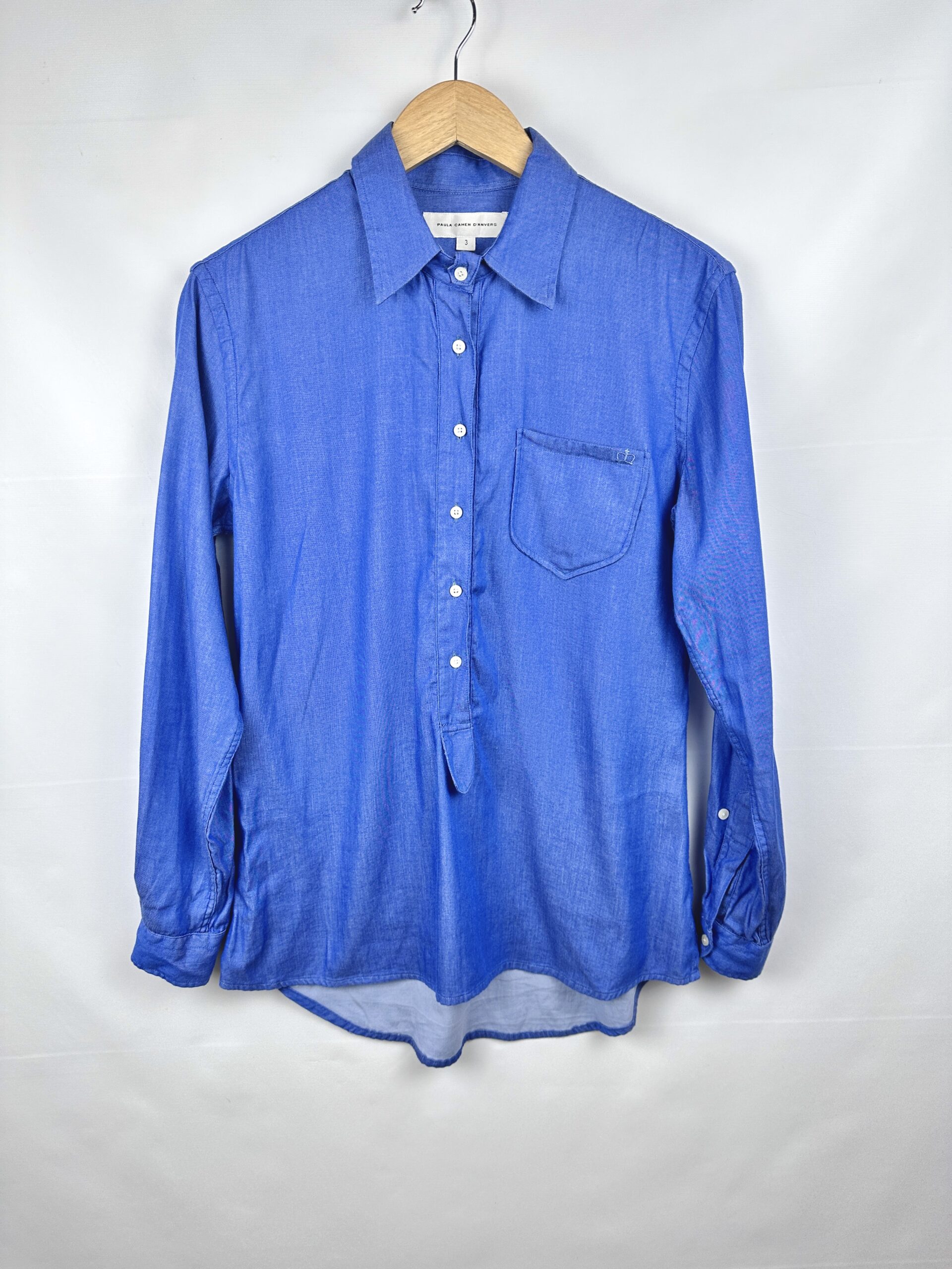 BLUSA MANGA LARGA CELESTE PAULA (L)