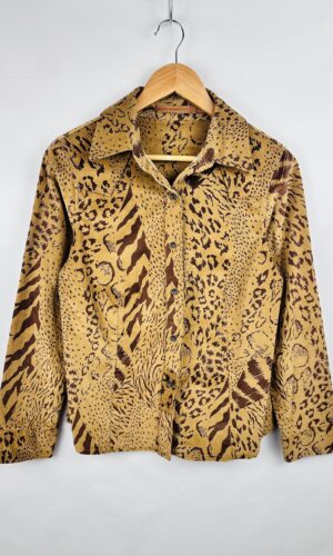 CAMISA GABARDINA ELASTIZADA ANIMAL PRINT MIRTA ARMESTO (M)