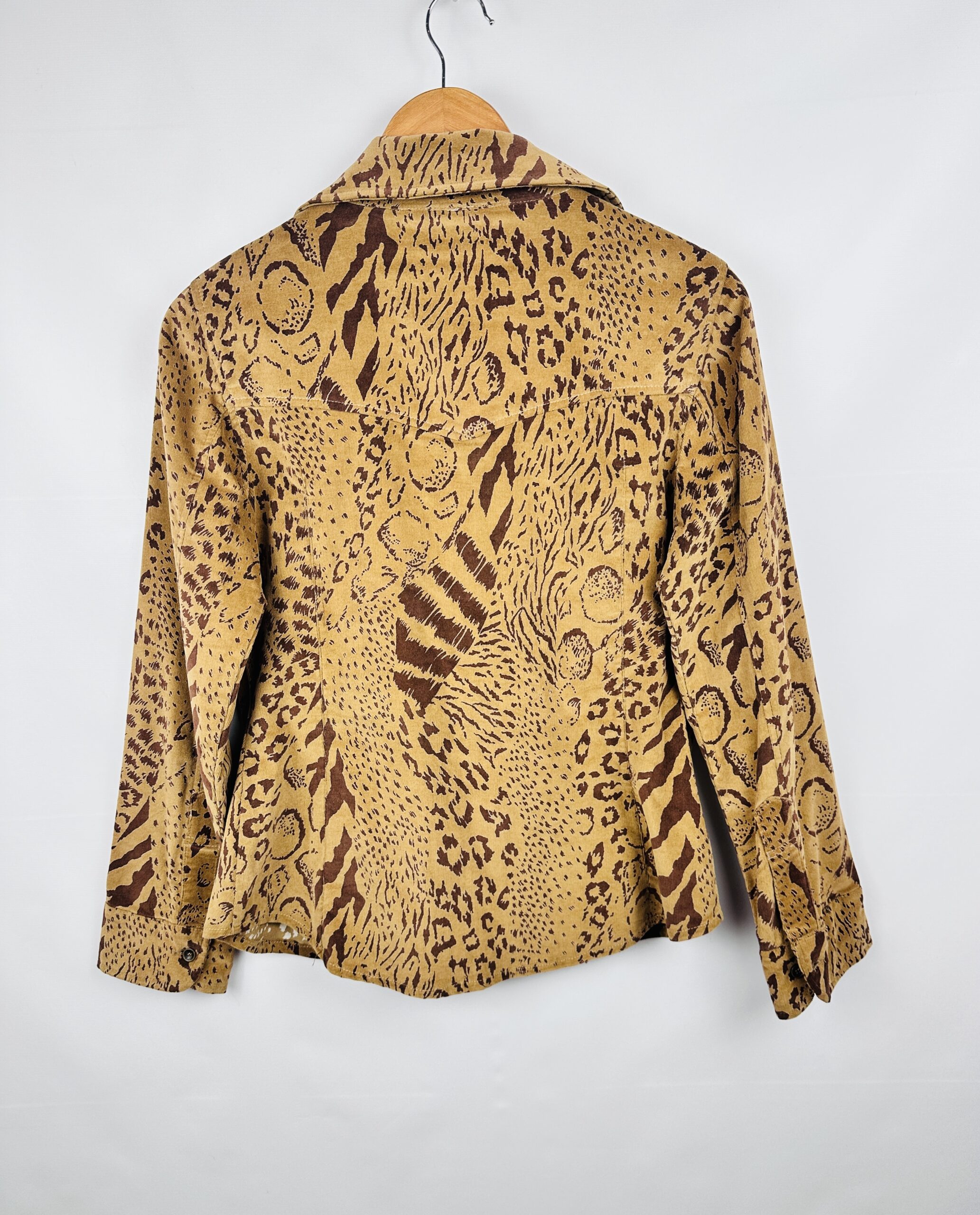 CAMISA GABARDINA ELASTIZADA ANIMAL PRINT MIRTA ARMESTO (M) - Imagen 3