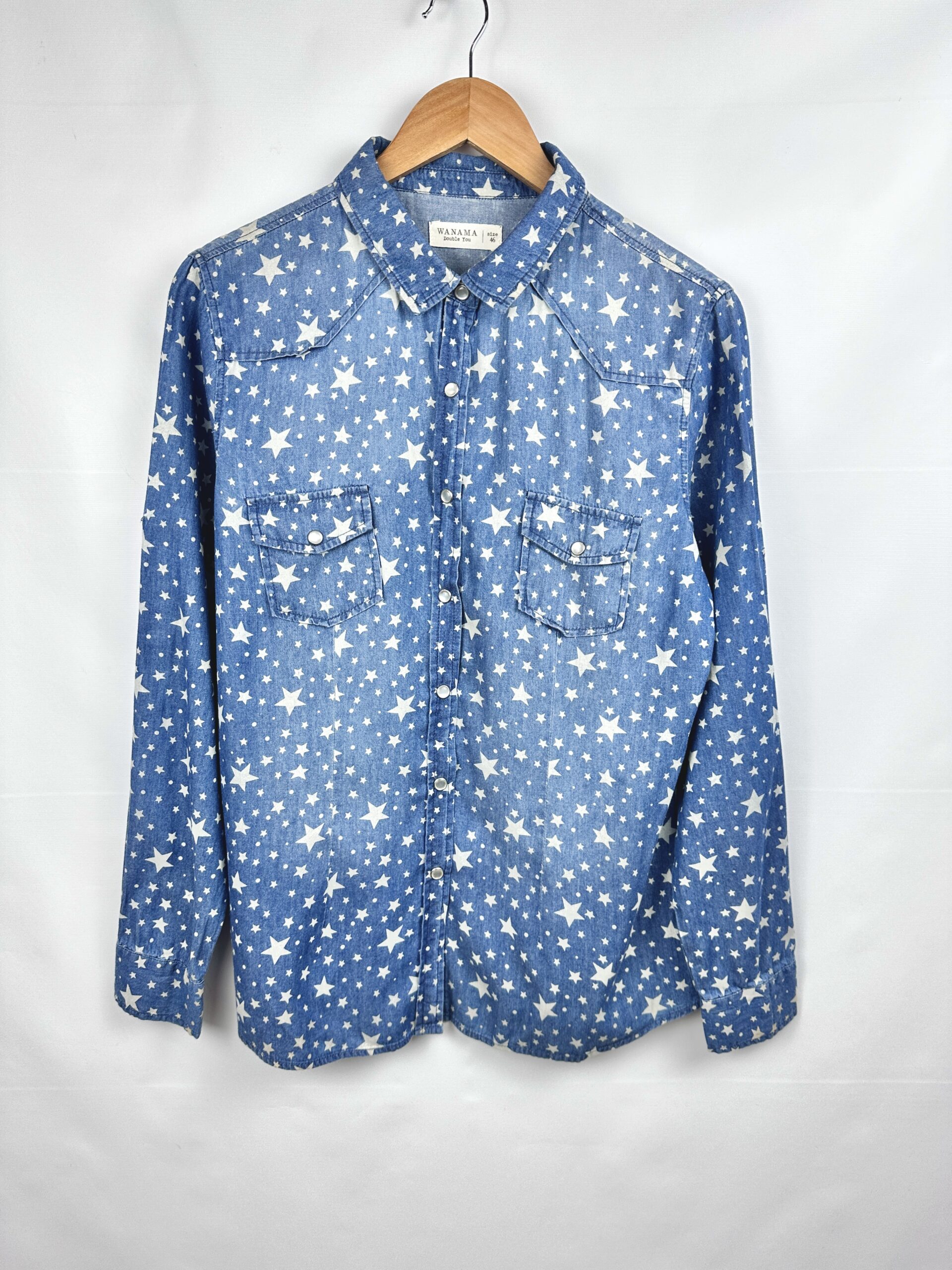 CAMISA WANAMA ESTRELLAS AZUL (L)
