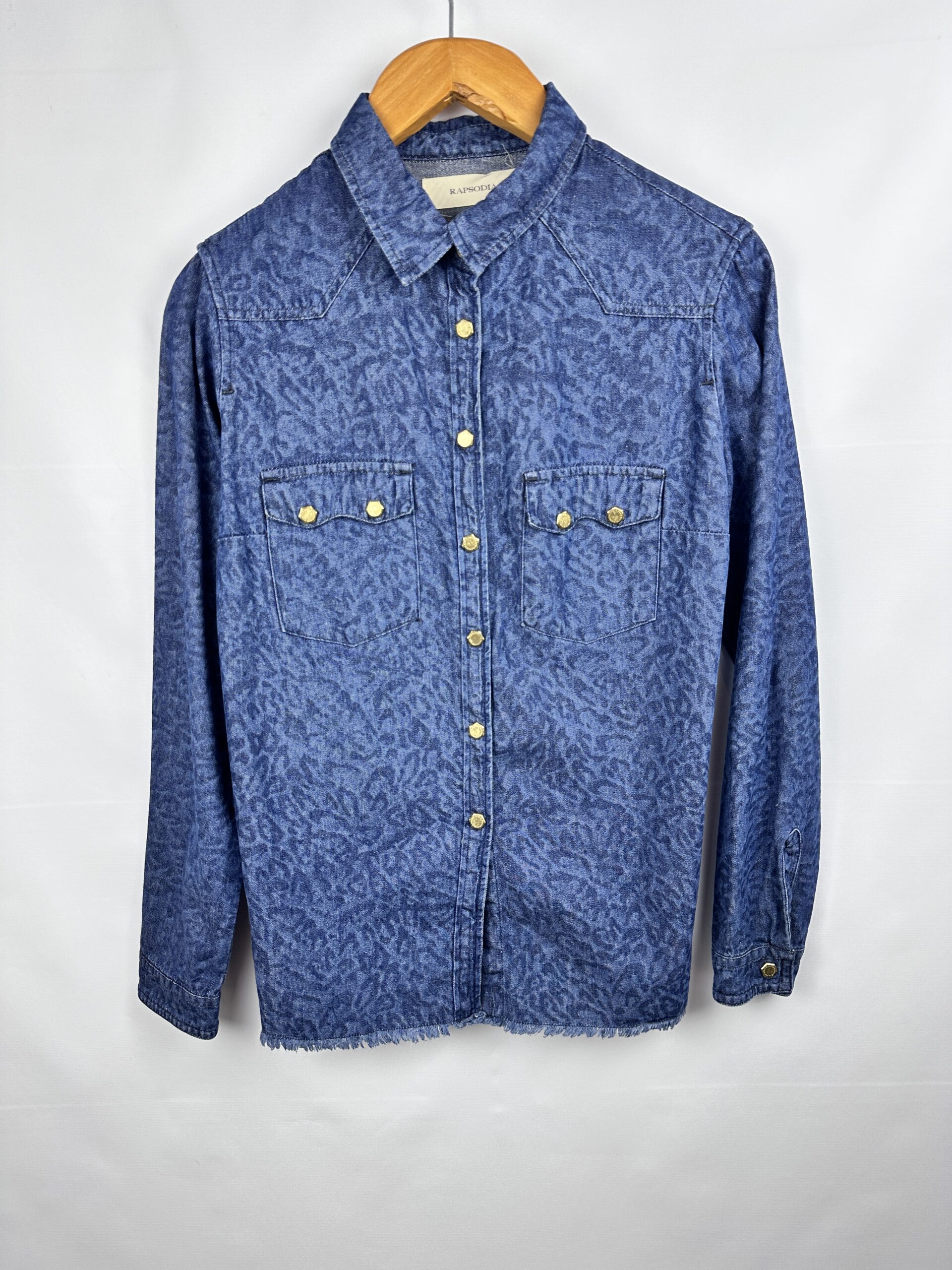 CAMISA DE JEAN RAPSODIA AZUL PRINT (M)