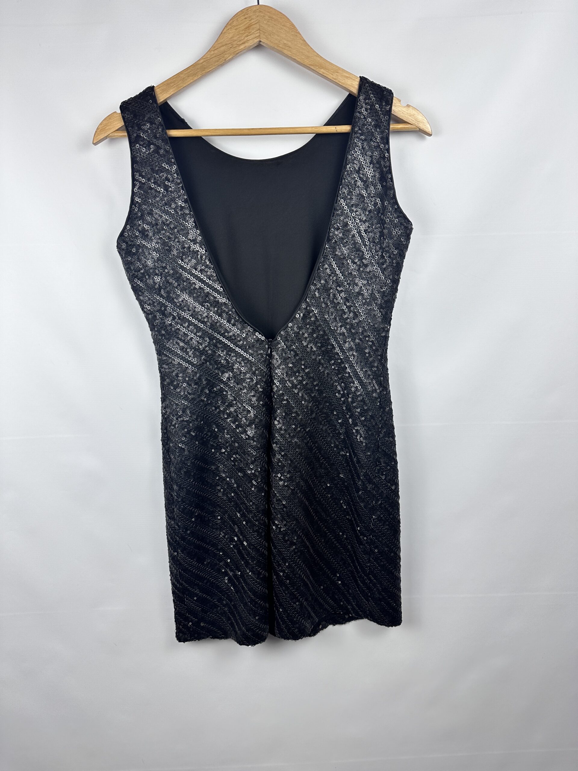 VESTIDO NEGRO SIN MANGAS +LENTEJUELAS ONA SAEZ (L) - Imagen 3