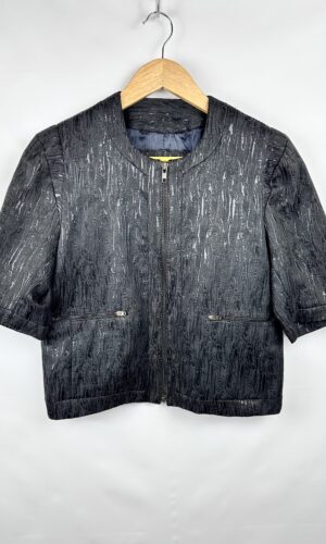 CAMPERA DE VESTIR MANGA CORTA NEGRO CHER (M)