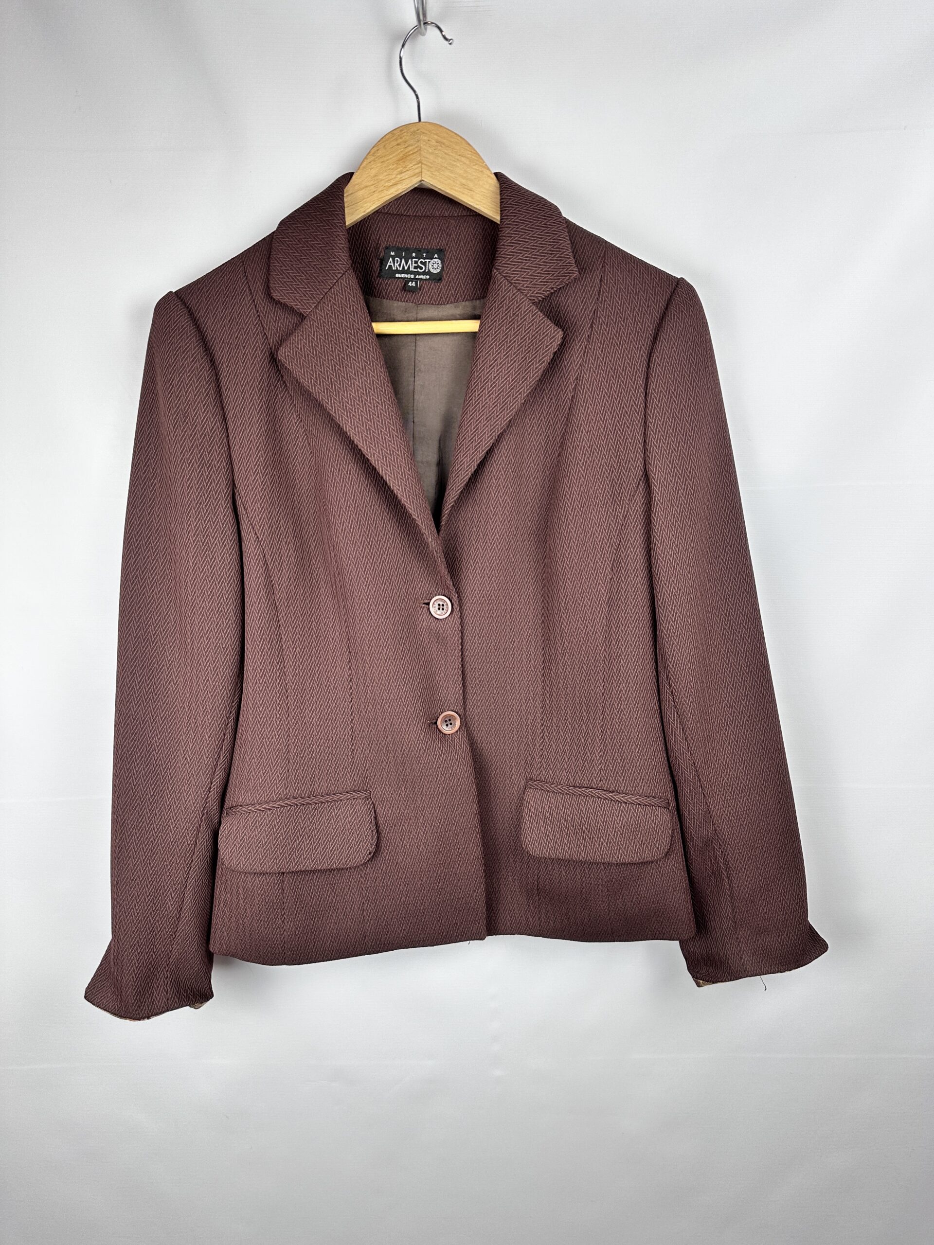 CONJUNTO SASTRERO BLAZER+PANTALON MIRTA ARMESTO (M) - Imagen 2
