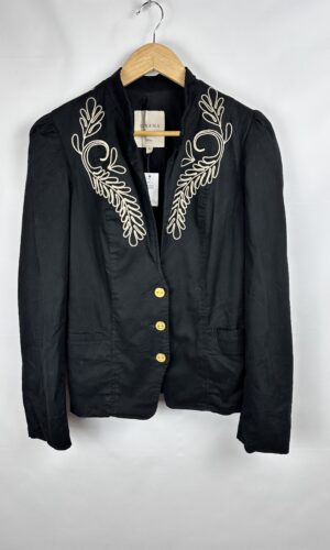 BLAZER NEGRO + BORDADO WANAMA (L)