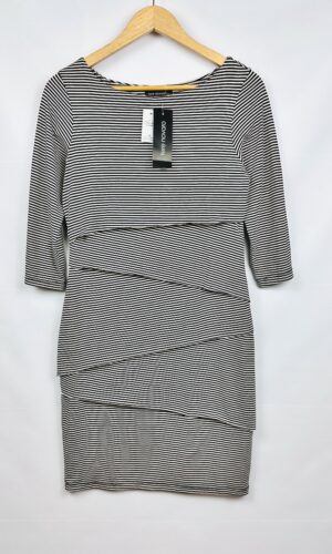 VESTIDO A RAYAS ASIMETRICO TERE NOVARO NUEVO CON ETIQUETA(M)