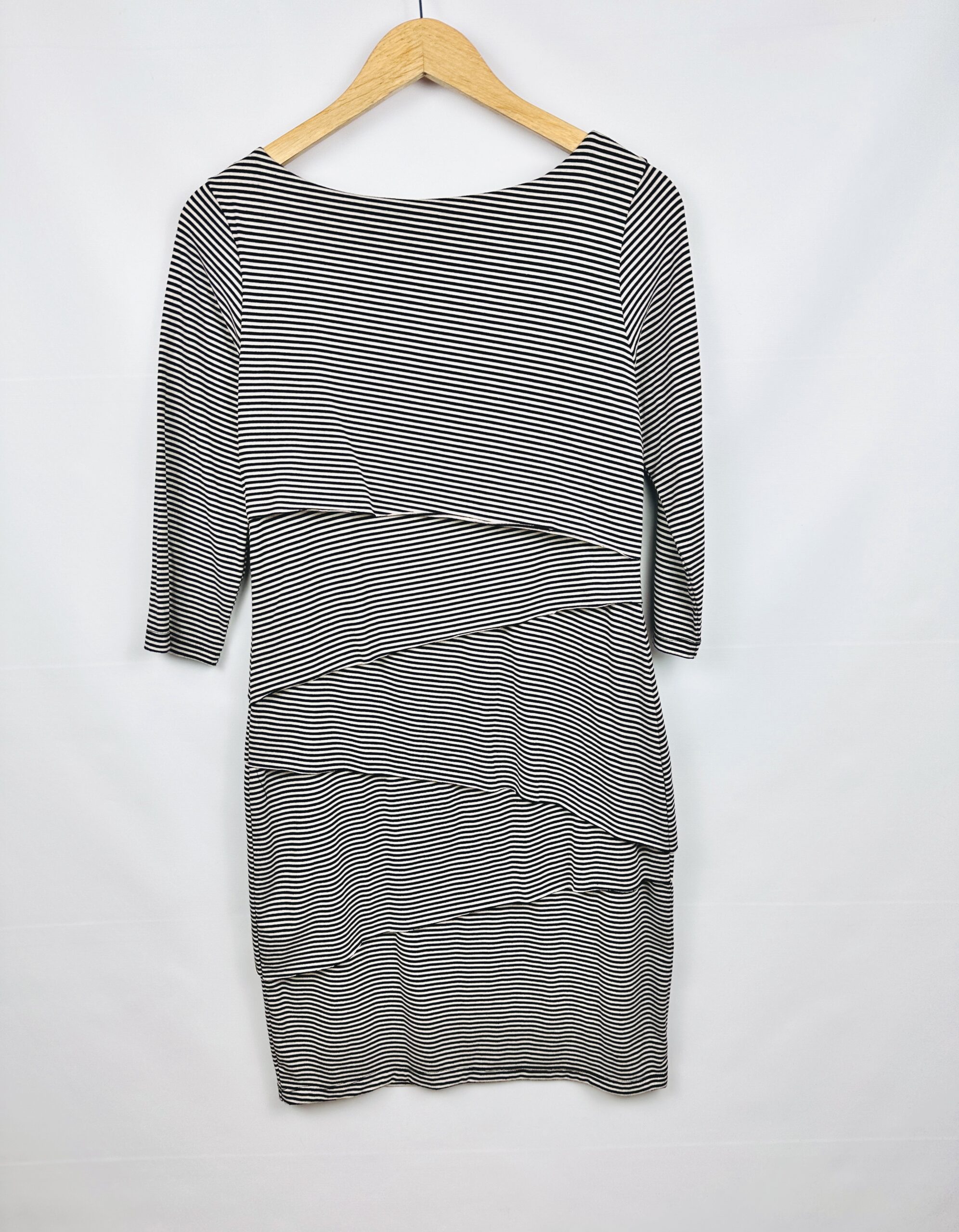 VESTIDO A RAYAS ASIMETRICO TERE NOVARO NUEVO CON ETIQUETA(M) - Imagen 3