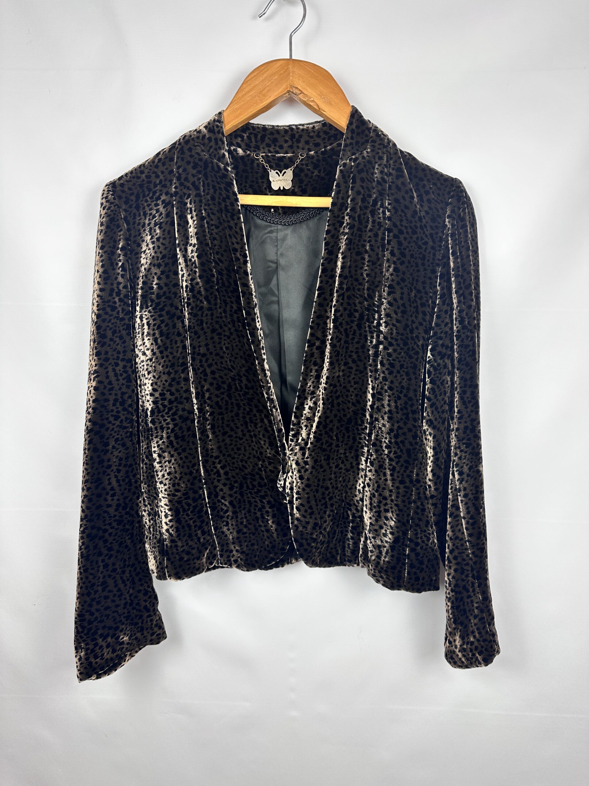 BLAZER FINO SEDA ANIMAL PRINT RAPSODIA (M)