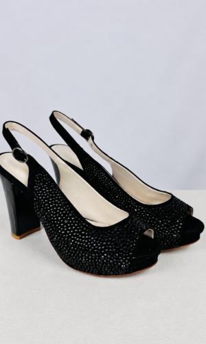 ZAPATOS NEGROS DE FIESTA + STRASS PIGALLE (38)