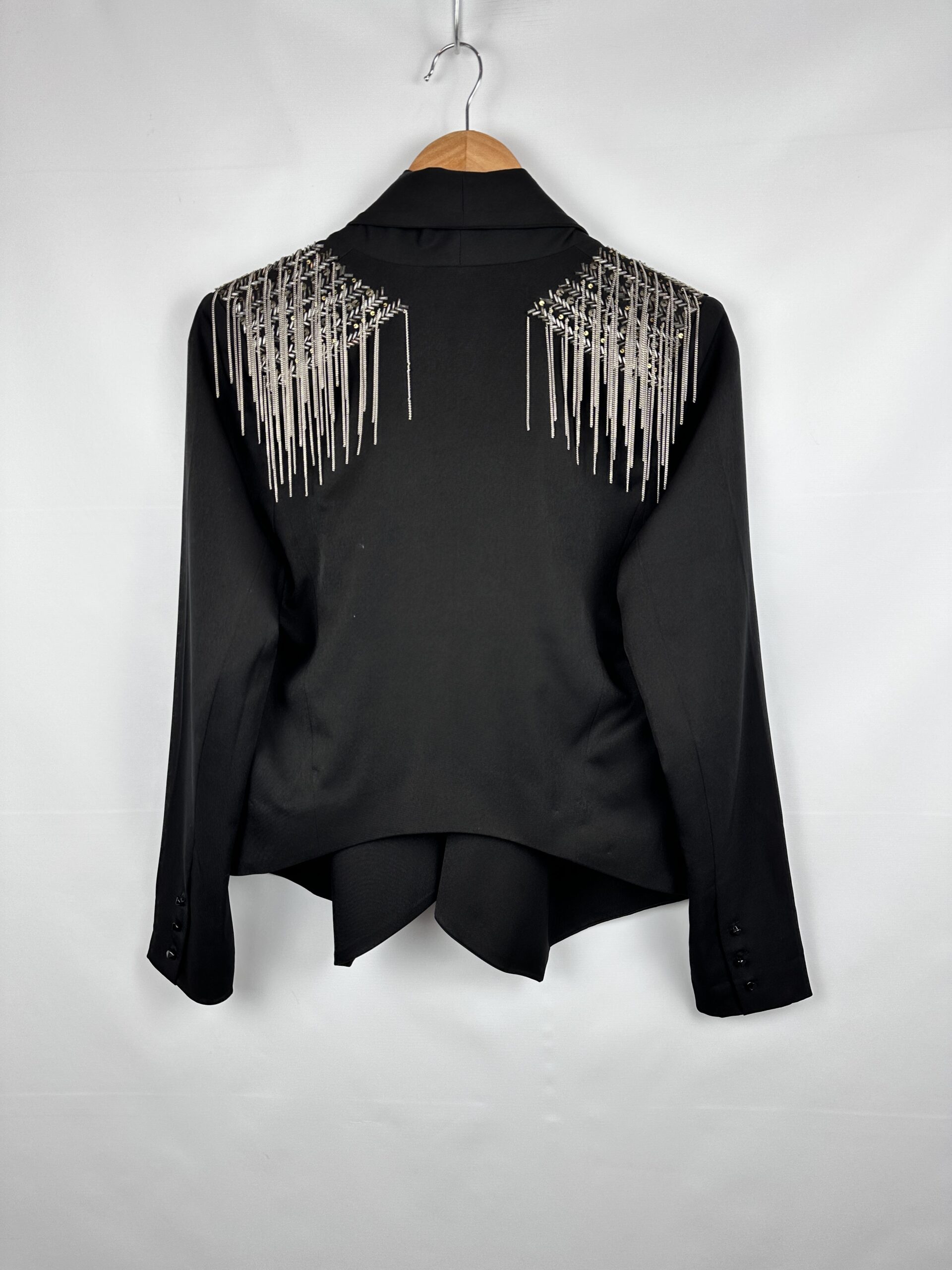 BLAZER NEGRO FINO + DETALLES METALICOS RAPSODIA (S) - Imagen 3