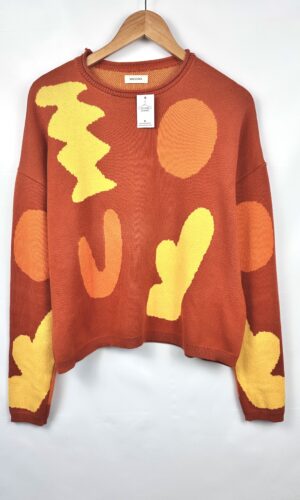 SWEATER FORMAS COLOR LADRILLO MAGGMA (M)