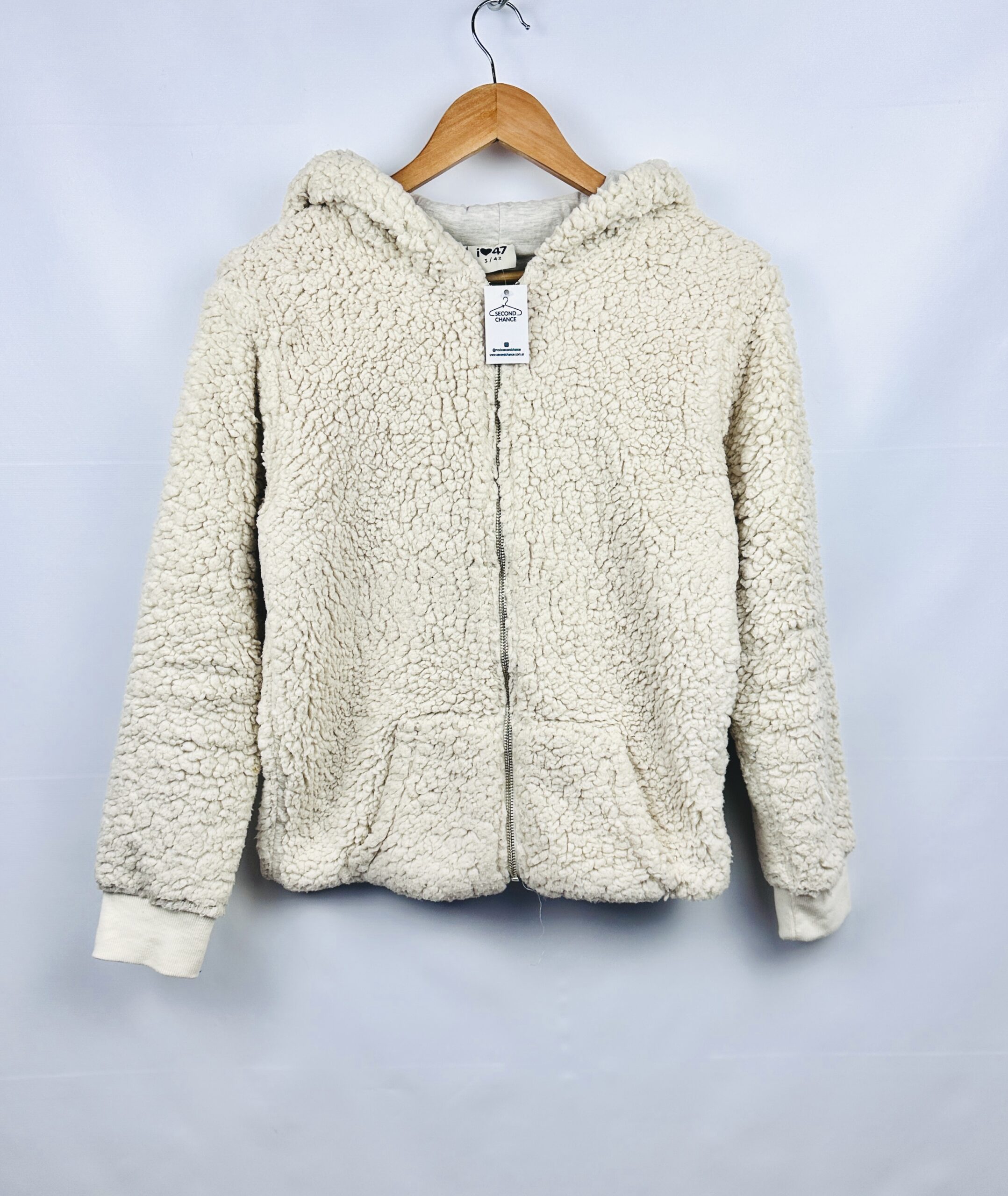 CAMPERA TEDDY BLANCA 47 STREET (L)