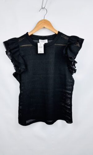 BLUSA NEGRA DE ENCAJE MARK NEW YORK (M)