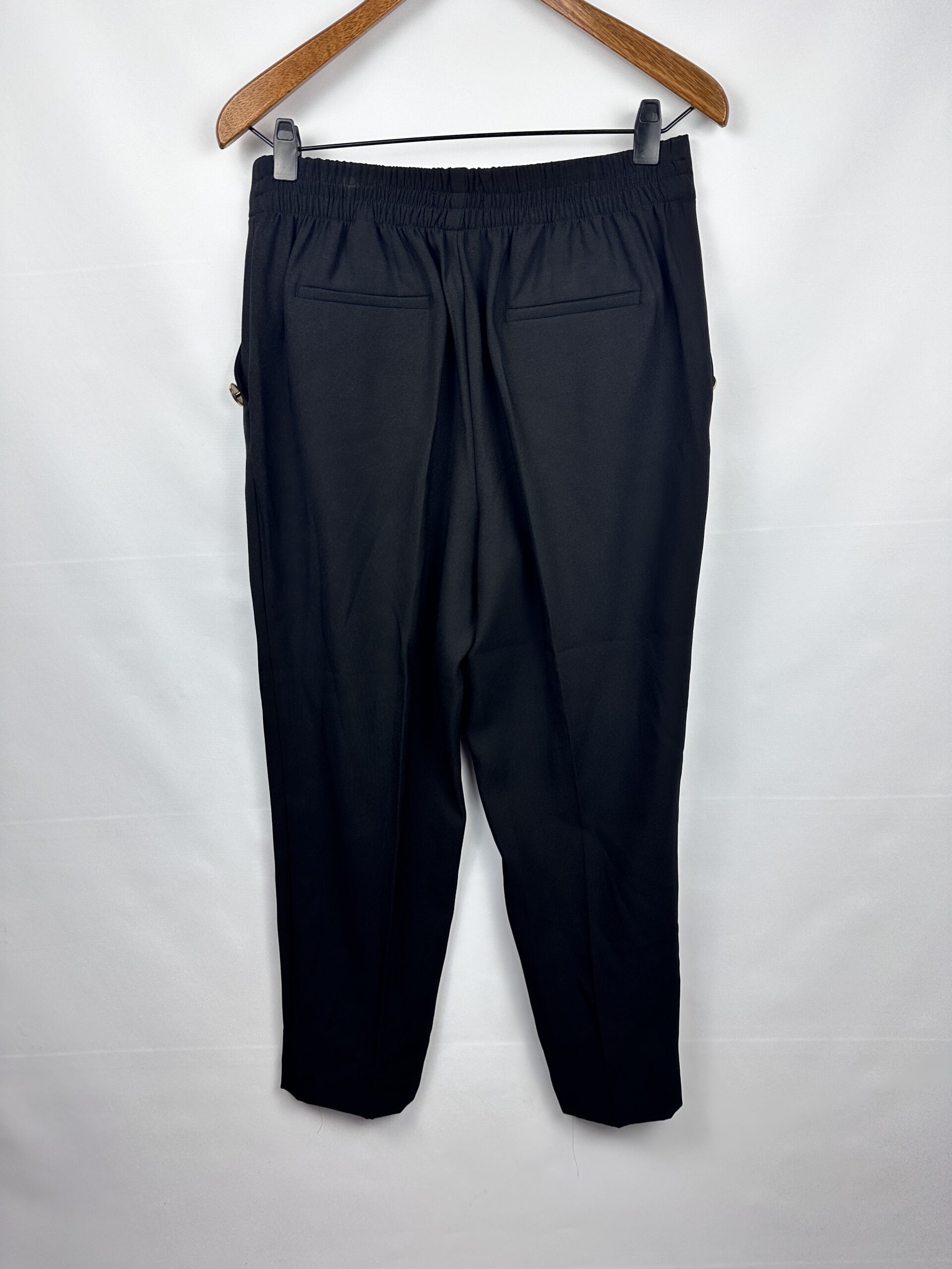PANTALON SASTRERO NEGRO + BOTONES ZARA (L) - Imagen 3