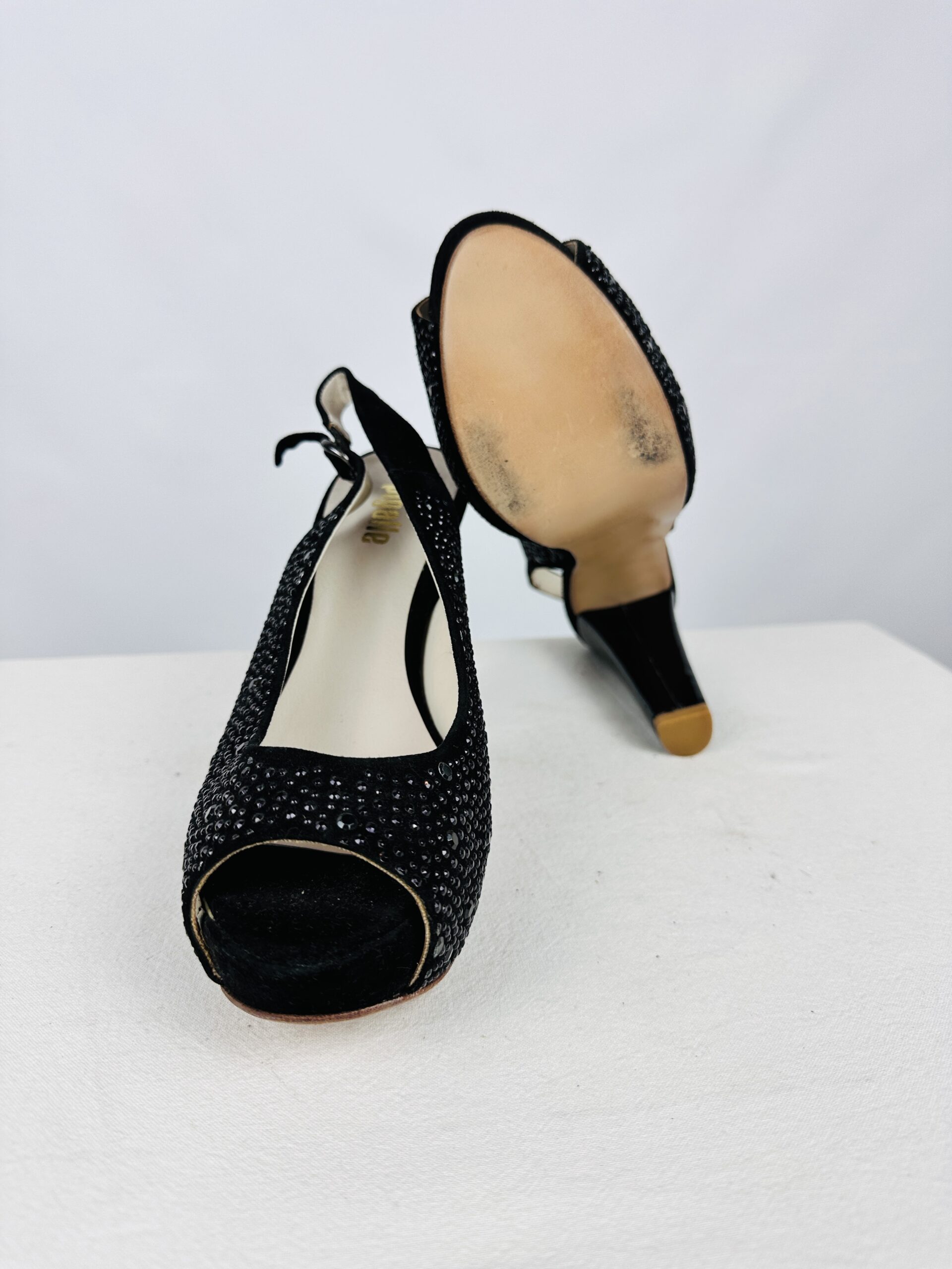 ZAPATOS NEGROS DE FIESTA + STRASS PIGALLE (38) - Imagen 5