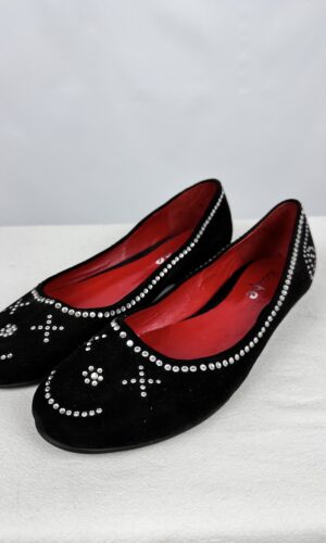 BALERINAS DE CAMUZA + STRASS LUPE (39)