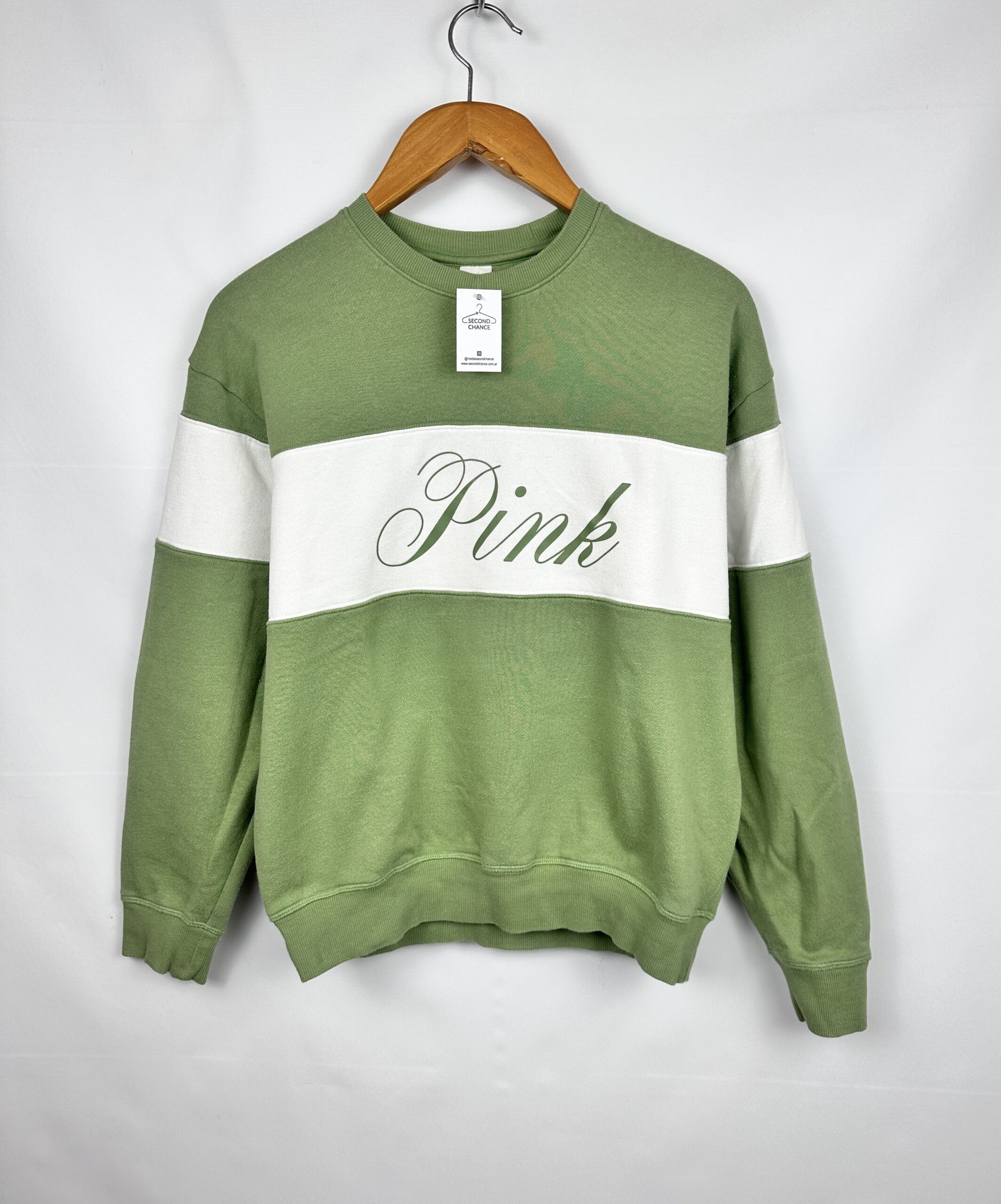 BUZO VERDE PINK (S)