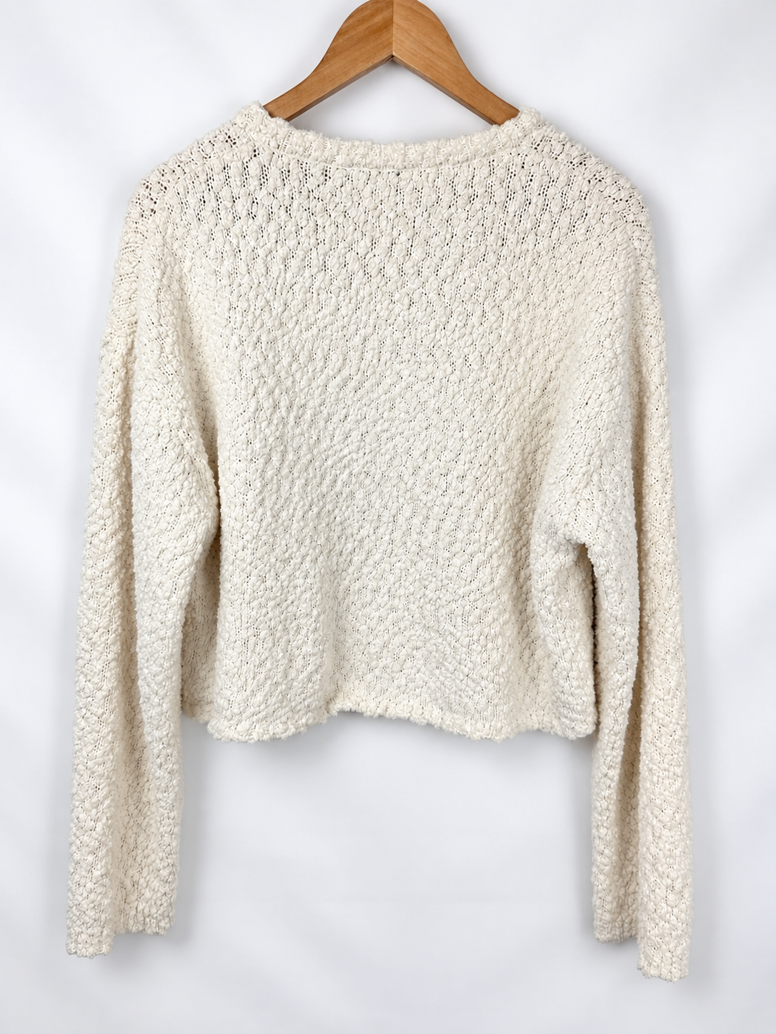 SWEATER OVERZIZE CREMA ZARA (M) - Imagen 3