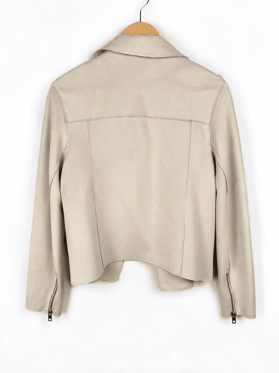 CHAQUETA GAMUZA CREMA H&M (S) - Imagen 3
