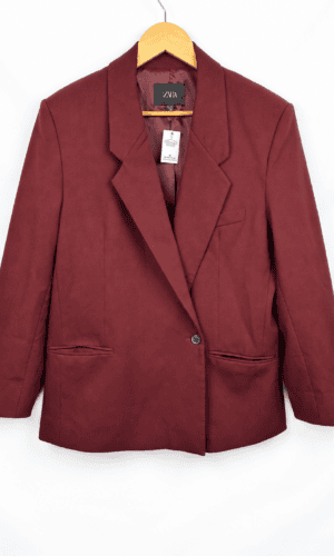 BLAZER CHOCOLATE ZARA (S)