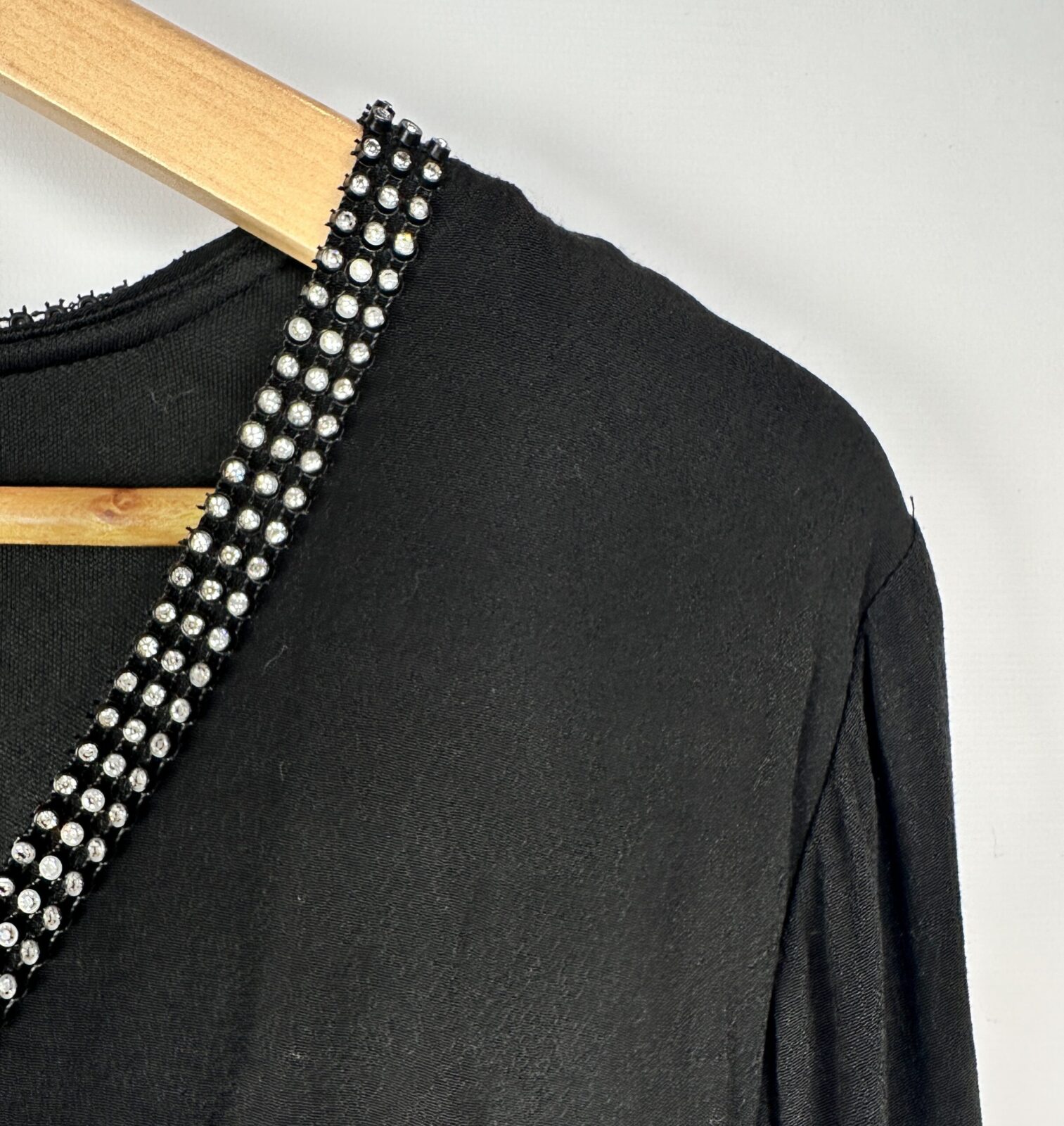 VESTIDO NEGRO + STRASS MUCHE MUCHETTE (M) - Imagen 2