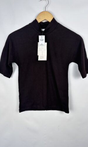 REMERA BASICA MARRON OSCURO NUEVA ZARA (M)