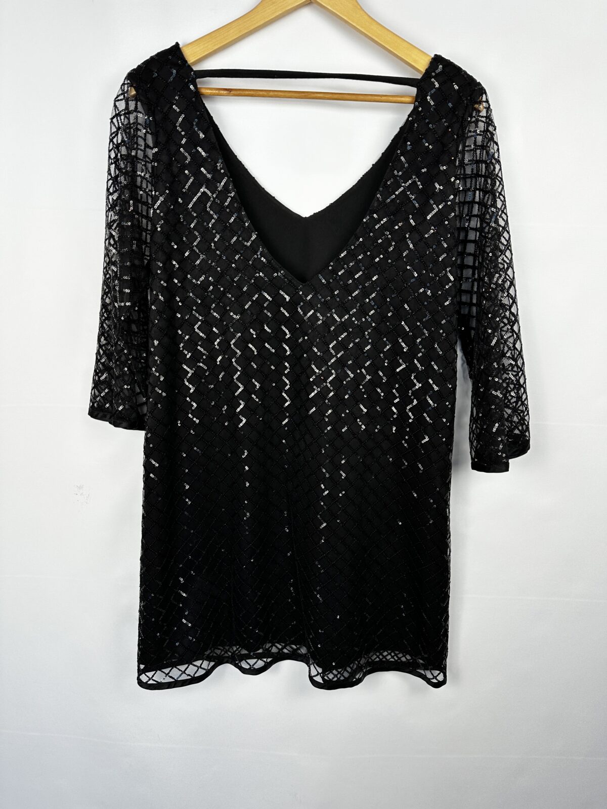 VESTIDO DE FIESTA NEGRO + LENTJUELAS JANIS (M - Imagen 3