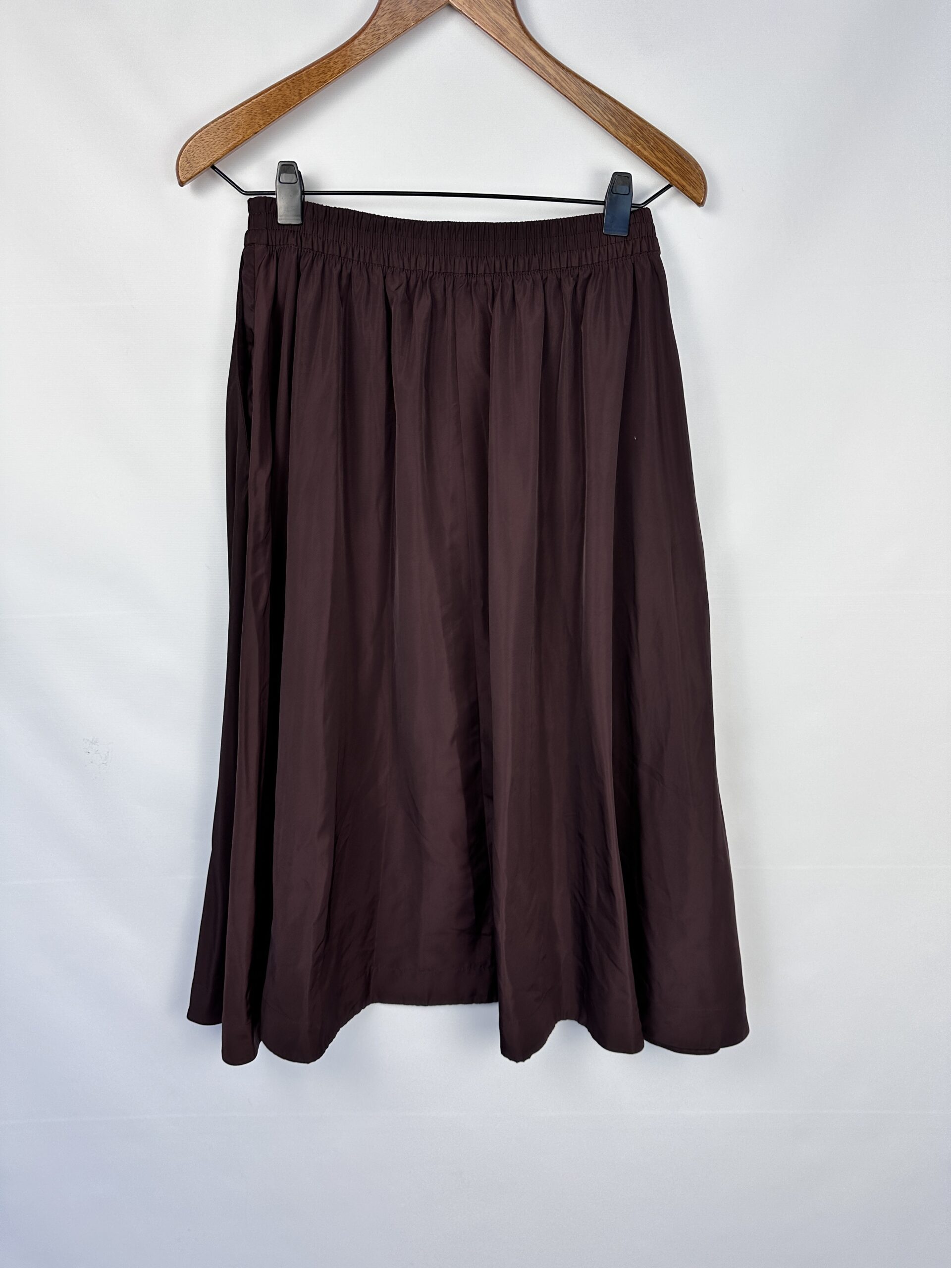 POLLERA MIDI MARRON ZARA (M)
