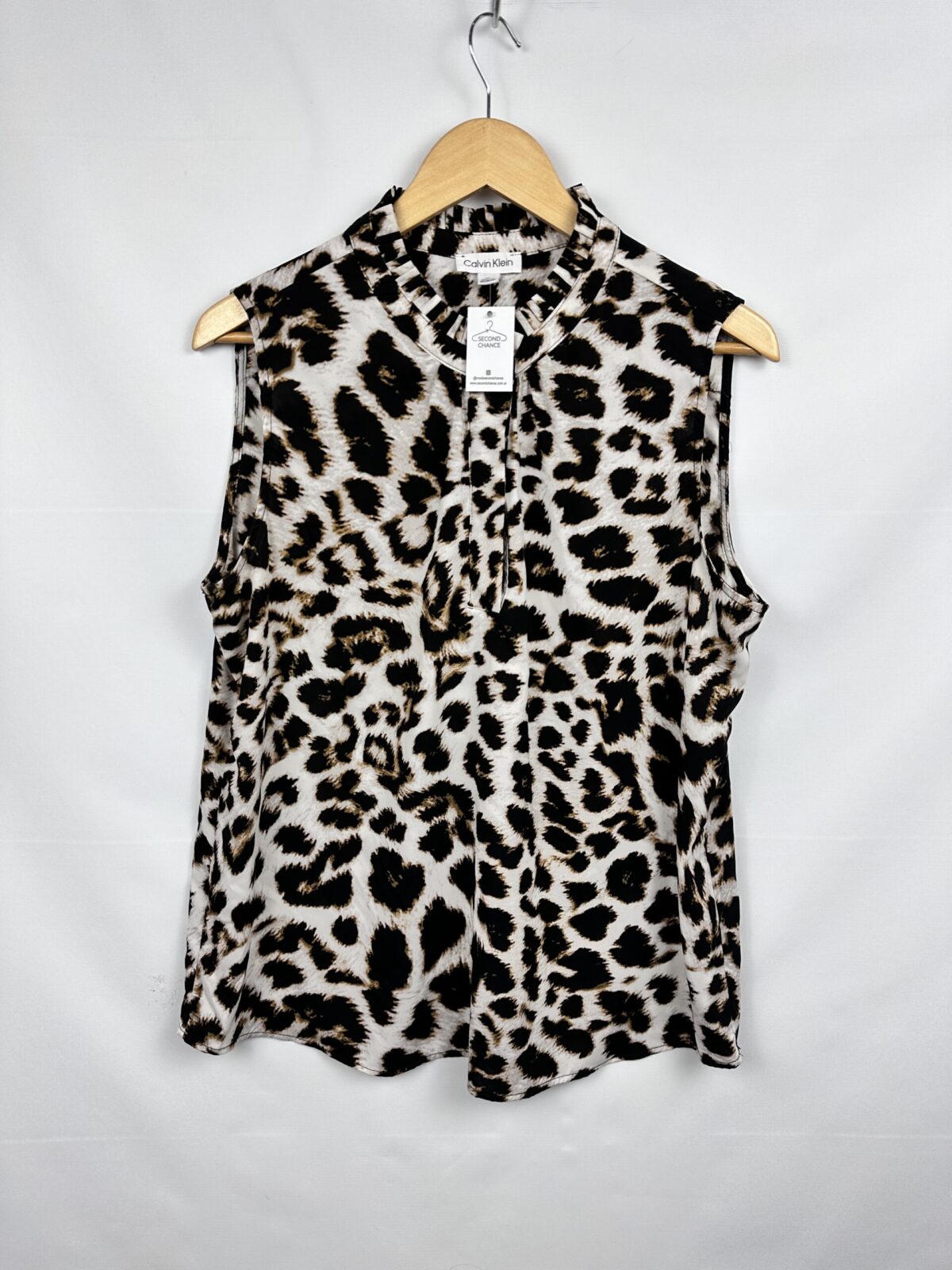 BLUSA SIN MANGAS ANIMAL PRINT CALVIN KLEIN (XL)