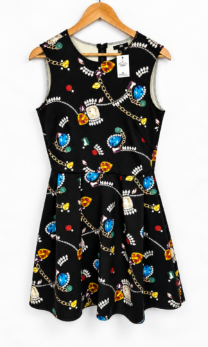 VESTIDO ESTAMPADO JOYAS H & M (M)