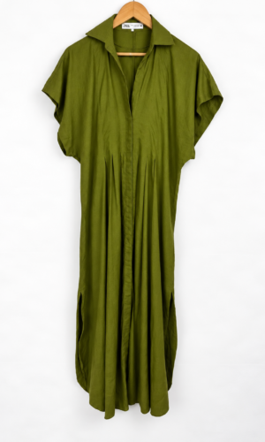 VESTIDO DE LINO ZARA (S)